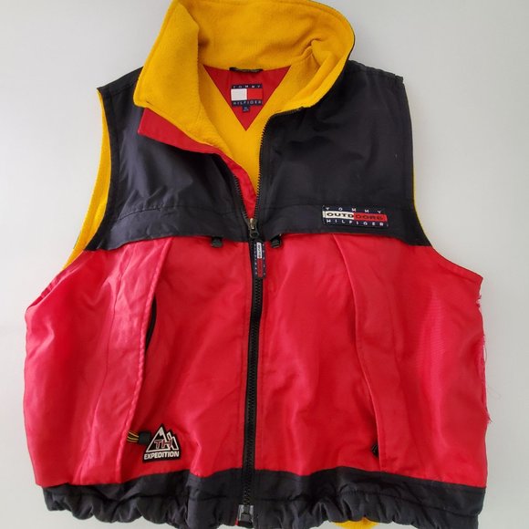 Vintage Tommy Hilfiger Color Block Vest Size XL - Picture 1 of 14